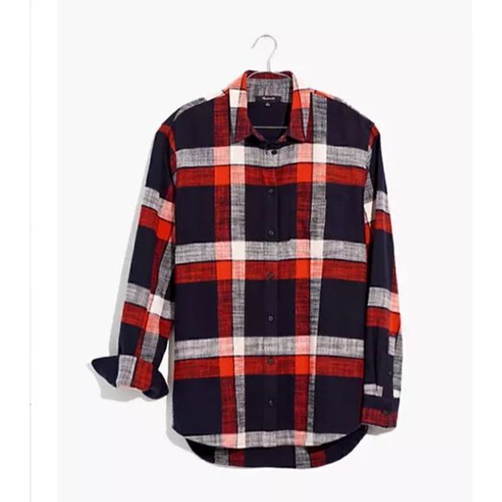 𝅺MADEWELL XS Oversized Ex BF Flannel Shirt
